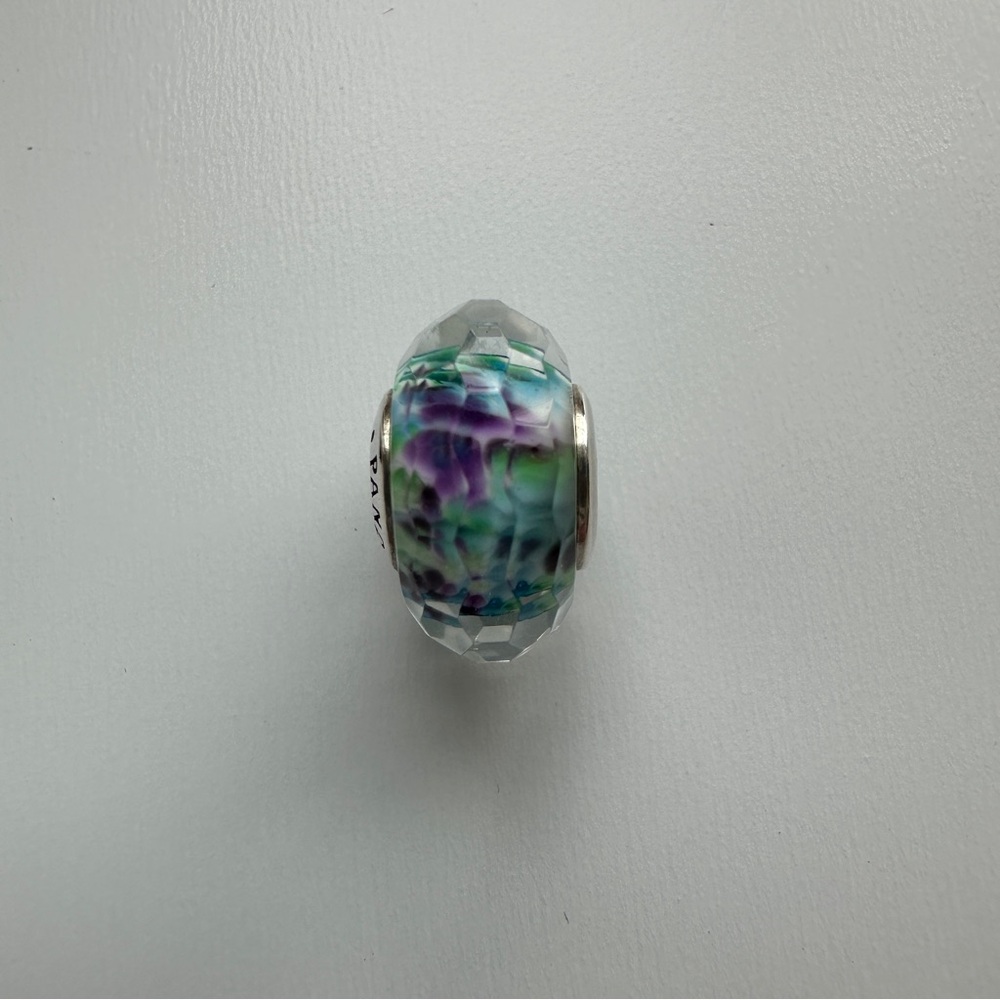 PANDORA TROPICAL SEA GLASS FACETED MURANO CHARM - Picture 5 of 6